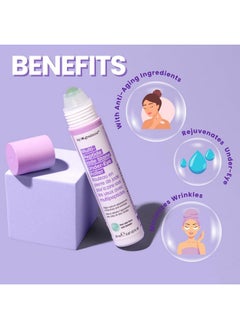 masque Bar My Ingredients Hydrating Under Eye Serum With 360° Jade Stone Roller, Multi-Peptides & Hyaluronic Acid Treats Eye Puffiness, Dark Circles- Instant Wrinkle Remover -Korean Skincare-20Ml  - Image 2