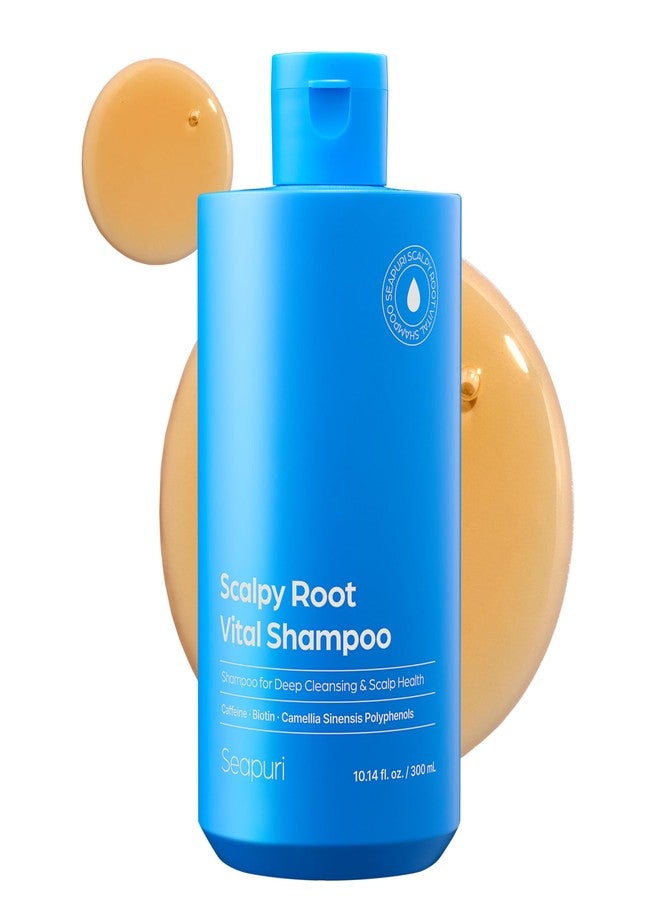 Seapuri Scalpy Root Vital Shampoo | Instant Root Lift & Hair Thickening with Polyphenol | Caffeine Scalp Energizer for Thinning Hair | Volumizing Treatment | Deep Purifying & Cooling Relief | K-Beauty - Image 1