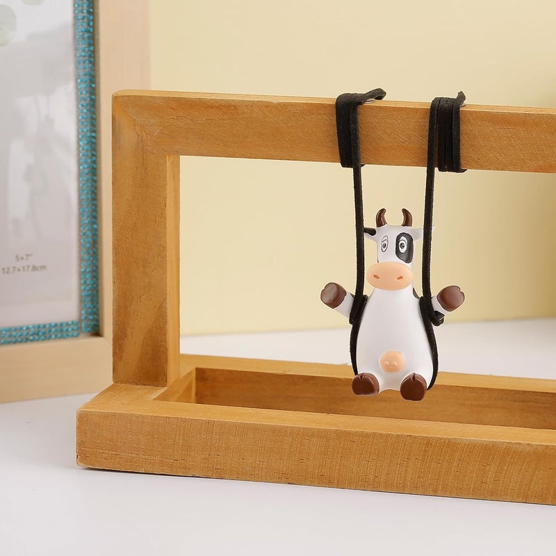YGMONER Swinging Cow Rearview Mirror Ornament - Image 3