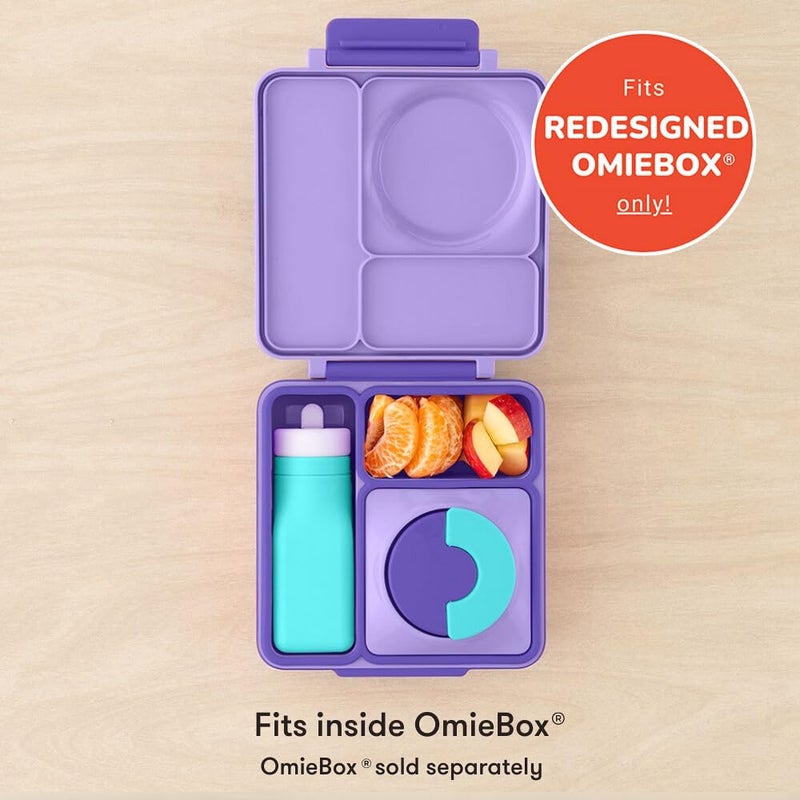Omie OmieBox Reusable Silicone Water Bottle - 8.7 oz, Straw Top, BPA-Free & Phthalate-Free, Leak-Proof (Teal) (OmieBox Sold Separately) - Image 2
