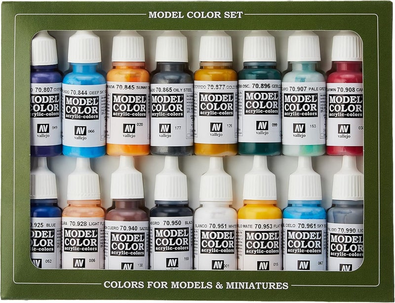 Vallejo Model Color American Civil War Acrylic Paint Set - Assorted Colours (Pack of 16) - Image 1