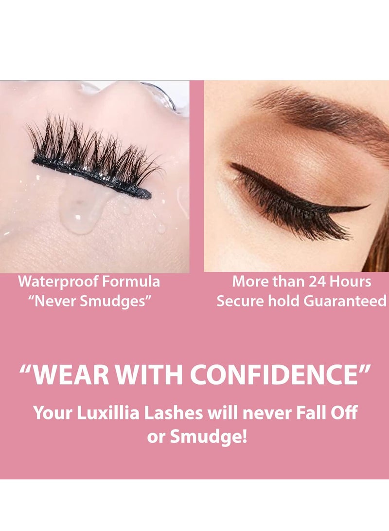 Luxillia Luxillia Magnetic Eyelashes with Eyeliner 16 Piece Set, Most Natural Looking Magnetic Lashes Kit with Applicator, Best 8D, 3D Look, Reusable Fake Eye Lash, No Glue, Strongest Waterproof Liquid Liner - Image 2