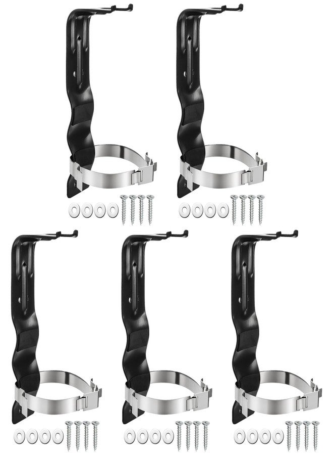 فاسموف حامل طفاية حريق Fasmov، عبوة من 5 قطع، حامل طفاية حريق من الفولاذ المقاوم للصدأ، 5 أرطال، مثبت على الحائط، حامل طفايات حريق شديد التحمل للمنزل والشاحنة والسيارة، أسود - Image 4