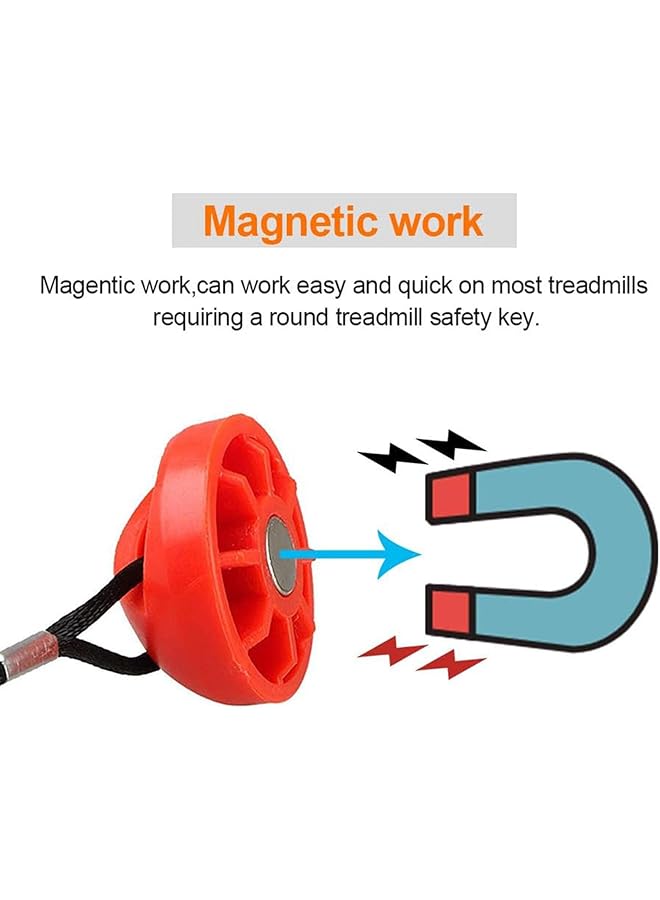 erorex Magnetic Safety Key For Treadmill,Universal Safety Key For Treadmills，Fit Most Treadmill Magnet Security Lock,Suitable For Almost 99% Motorized Treadmill  - Image 2