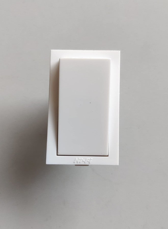 HI-FI Hi Fi Modular Switch 1 Way Switch with spark shield White (Pack of 20) (Fits all modular boards) - Image 1