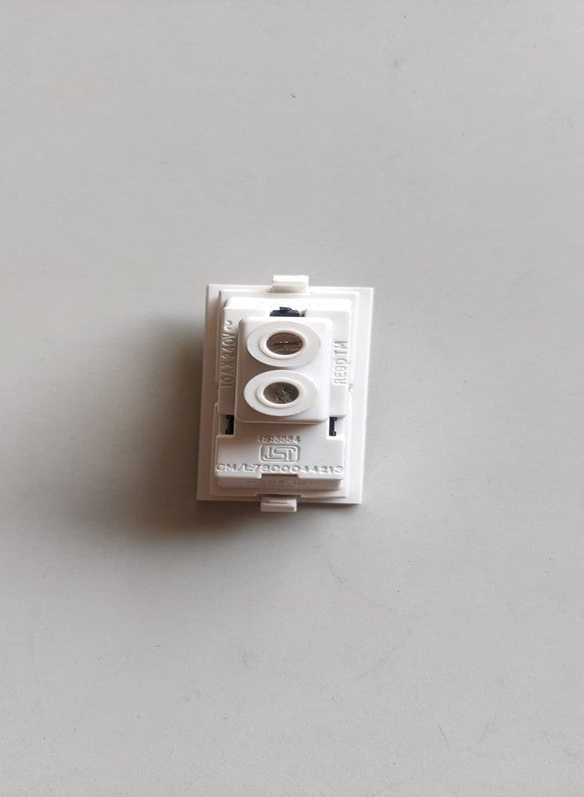 HI-FI Hi Fi Modular Switch 1 Way Switch with spark shield White (Pack of 20) (Fits all modular boards) - Image 2