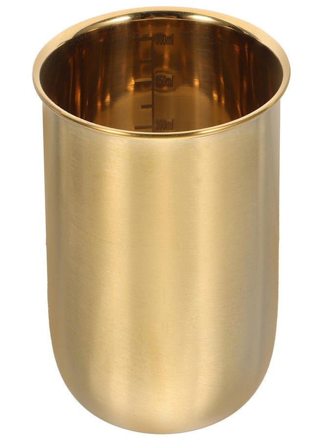 أموسفون كوب قياس الأرز من الفولاذ المقاوم للصدأ من أموسفن مع مقياس - 300 مل، كوب قياس لطهي الأرز، أدوات مطبخ للطبخ، ذهبي اللون - Image 1