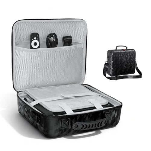 NexiGo Projector Carrying Case for Nova Mini Hard Travel Case wAdjustable Strap Large Capacity Portable Bag Perfectly Fits Nova Mini Projector Gimbal Stand Shockproof WaterResistant - Image 1