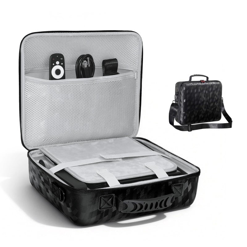 NexiGo Projector Carrying Case for Nova Mini Hard Travel Case wAdjustable Strap Large Capacity Portable Bag Perfectly Fits Nova Mini Projector Gimbal Stand Shockproof WaterResistant - Image 2