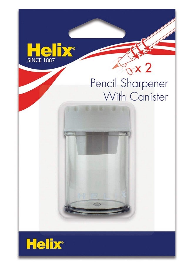 مابد مبراة أقلام رصاص ذات فتحتين من Helix Canister، ألوان متنوعة (17087) - Image 2