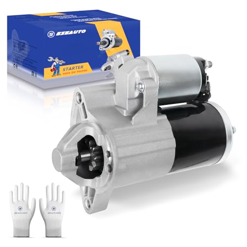 E EZEXPREZE Ezexpreze 17948 New Starter Motor Replacement for 2009-2020 Dodge Durango Ram 1500 2500 3500 4000 Jeep Commander Grand Cherokee 5.7 V8 Engine OE#: 56044736AB 56044736AC R6044736AC M0T20972 M0T23271 - Image 1