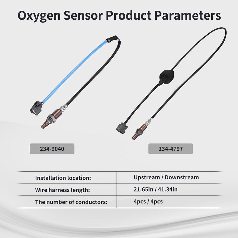 Likala O2 Oxygen Sensor Upstream and Downstream for Honda Accord 2.4L (2003-2007) - 2Pcs - Image 3