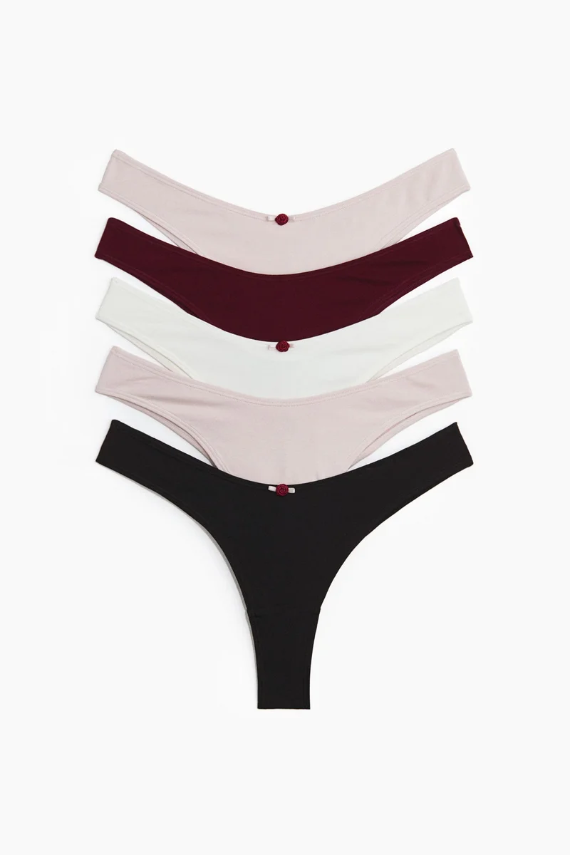 H&M 5-pack cotton Brazilian briefs