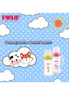 FARLIN PP Feeding Bottle With Handle Combo - 270ML  - Image 2