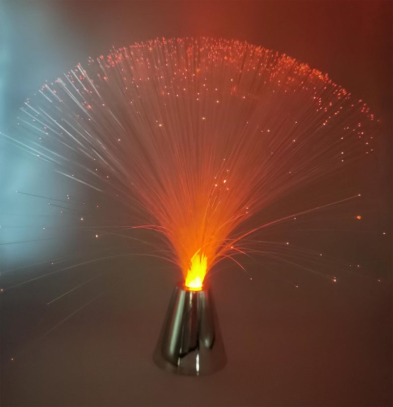 EA 2 pck 13‘’ inch LED Colourful Changing Fibre Fiber Optic Fountain Night Light Calming Lamp Christmas - Image 3