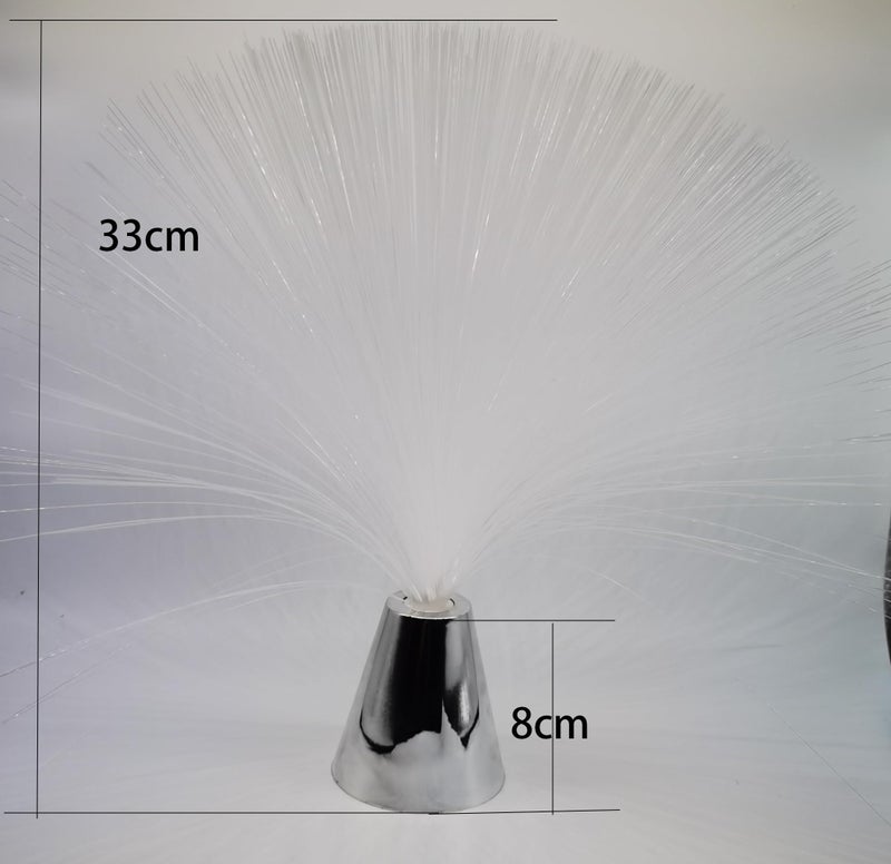 EA 2 pck 13‘’ inch LED Colourful Changing Fibre Fiber Optic Fountain Night Light Calming Lamp Christmas - Image 4