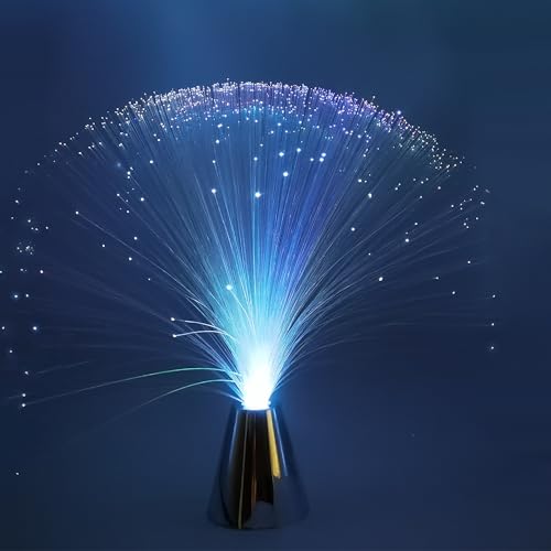 EA 2 pck 13‘’ inch LED Colourful Changing Fibre Fiber Optic Fountain Night Light Calming Lamp Christmas - Image 2