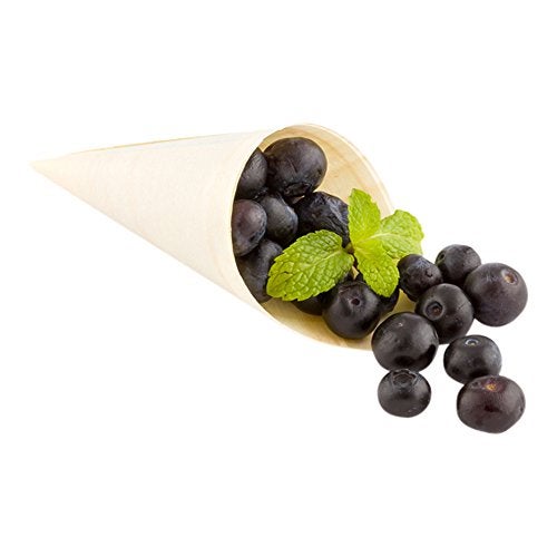Restaurantware 5 Inch Food Cones 200 Sustainalbe Serving Cones - Durable For Appetizers And Charcuterie Pinewood Disposable Cones Holds Wedding Confetti And Petals - Image 5