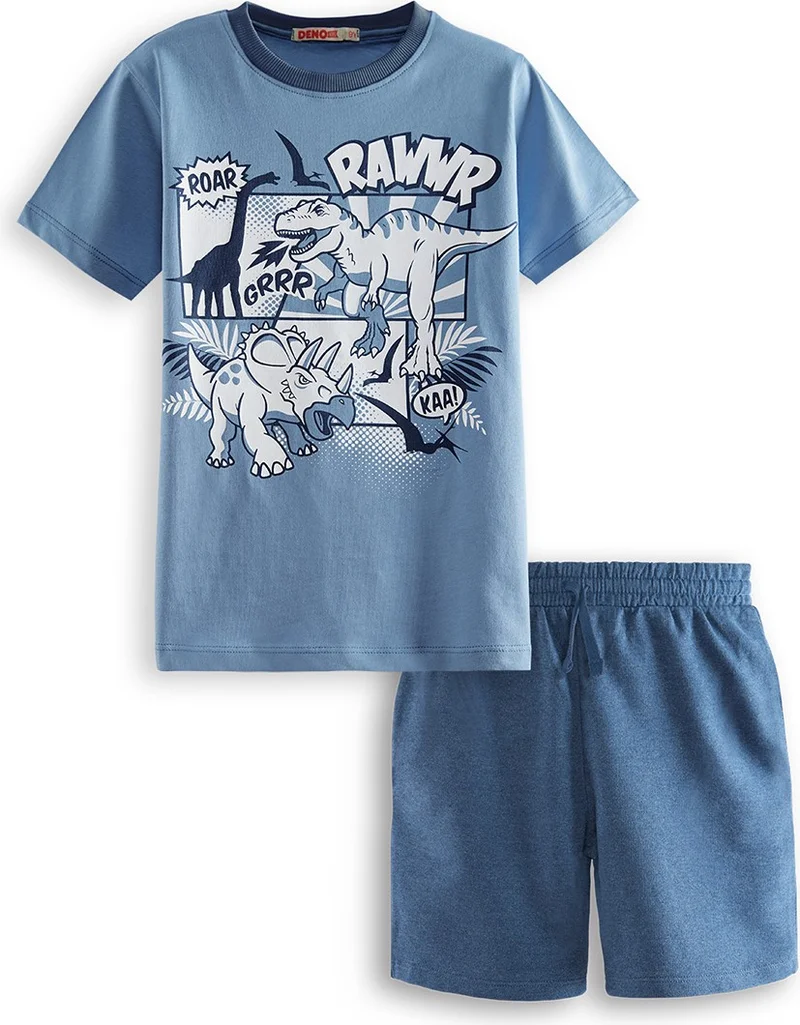 Denokids Dinos Boys T-Shirt Shorts Set