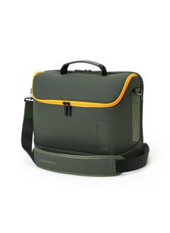 Mokobara MOKOBARA The Transit Briefcase Vegan Leather & Nylon 15L Laptop Crossbody Messenger Bag for Men & Women (Homegrown Sunray)  - Image 1