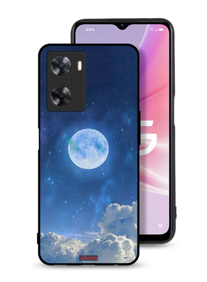 Tolwak Oppo A77 4G Protective Case Cover Moon Clouds - Image 1