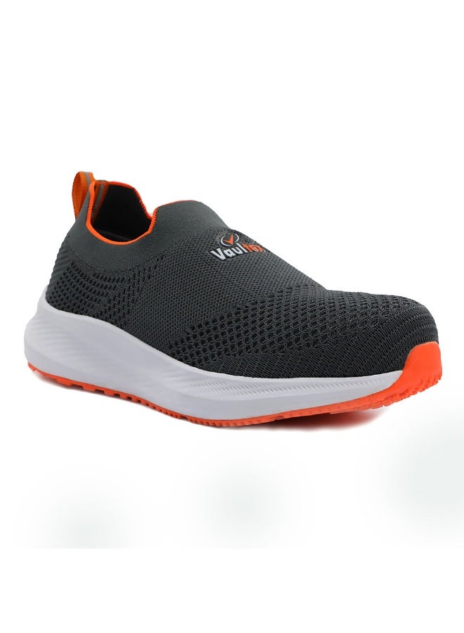 Vaultex Vaultex COC Low Ankle Steel Toe Safety Shoe, Grey/Orange, 45  - Image 1