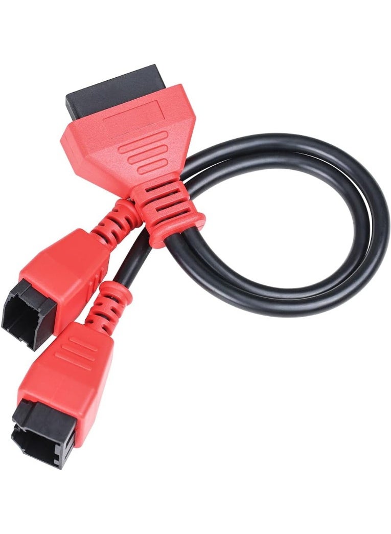 Car Cable Adaptor for 12+8 Programming Cable Connector, Vehicle OBD2 Diagnostic Wire Connector, Auto Bypass Gateway Protocol Cable for Maxisys Elite MS905 MS906 MS906BT MS906S MS908 - Image 1
