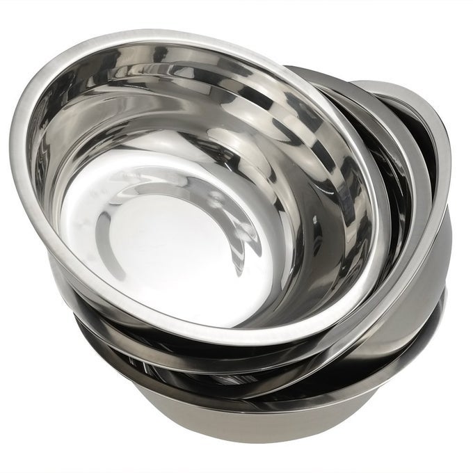 MIXING BOWL SET STAINLESS STEEL BOWLS SET SET OF 4