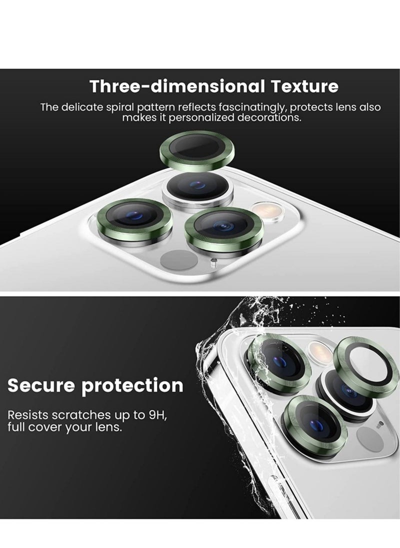 ELTRAZONE [3+3PCS] Tensea for iPhone 14 Pro - iPhone 14 Pro Max Camera Lens Protector, 9H Tempered Glass Camera Cover Screen Protector Metal Individual Ring for iPhone 14 Pro 6.1 inch /14 ProMax 6.7 inch 2022 - Image 2
