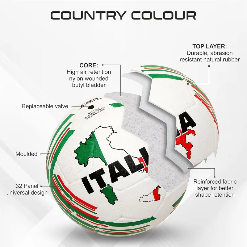 Nivia  Nivia Country Colour Size-5 Soccer Ball (ITALIA)  | Best Price UAE