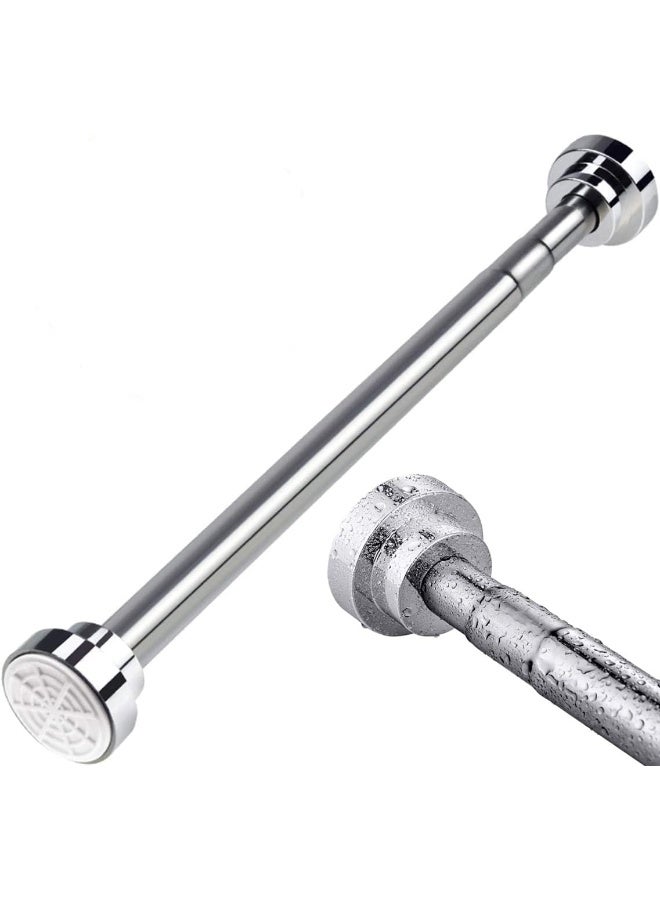 Rubik Shower Curtain Rod 155cm to 290cm Adjustable Extendable Length Telescopic Tension Bar Stainless Steel No Drill Type for Bathroom Shower Bathtub (155cm to 290cm) - Image 1