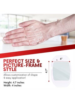 HEALQU Transparent Film Dressing, 4" x 4 3/4" Box of 10 - Waterproof Wound Bandage Adhesive Patches, Post Surgical Shower or IV Shield, Tattoo Aftercare Bandage by Healqu  - Image 2