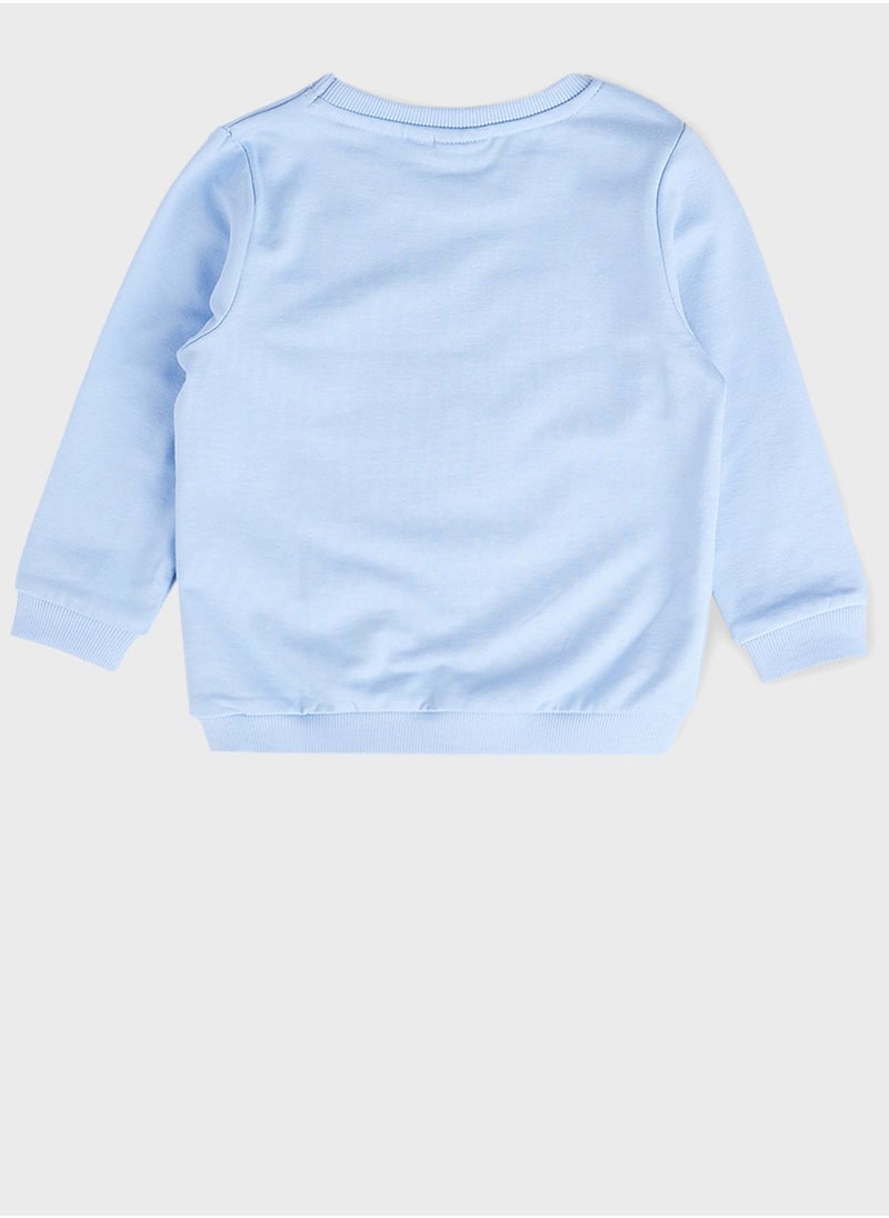 NAME IT Kids Flower Applique Sweatshirt  - Image 2