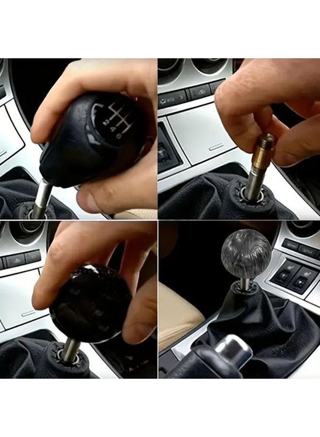 Golden Universal Car Auto Gear Shift Knob Adapter M8 M10 M10 Thread 3 Piece Set - Image 3