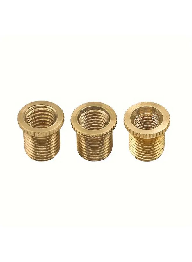 Golden Universal Car Auto Gear Shift Knob Adapter M8 M10 M10 Thread 3 Piece Set - Image 5