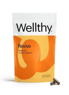 Revive Adrenal Supplement & Cortisol Support - Boost Energy and Improve Mental Wellness - Adrenal Support & Cortisol Manager - 60 Vegetarian Capsules