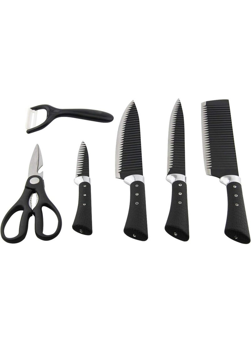 🔪 طقم سكاكين مطبخ احترافي – تصميم أنيق وجودة لا تُضاهى - Image 1