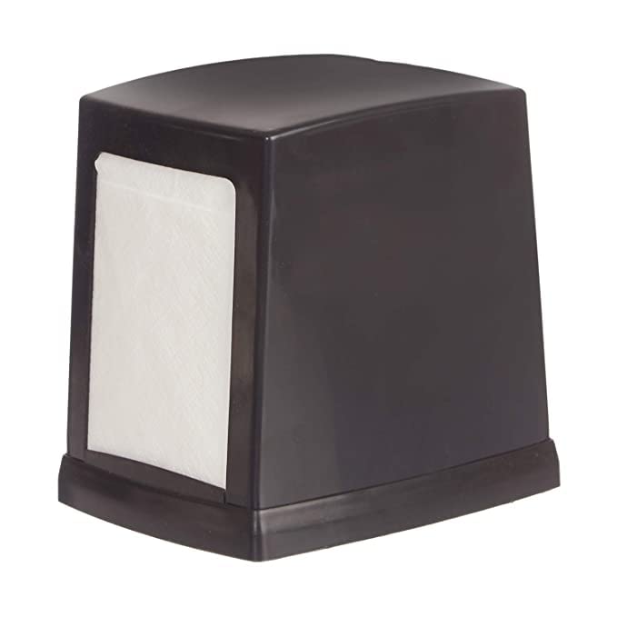Amigos Store Double Side Cube Table Top Tissue Paper Holder Dispenser with 200 Tissues Black - Image 4