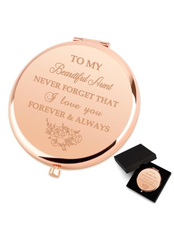 Coopyin Christmas Aunt Gifts Aunt Gifts Auntie Gift Ideas Aunt Birthday Gift Gifts for Aunt Aunt Stocking Stuffers Compact Mirror Best Aunt Gifts Auntie Aunt - Image 1