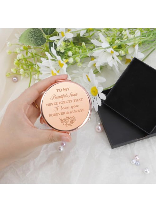 Coopyin Christmas Aunt Gifts Aunt Gifts Auntie Gift Ideas Aunt Birthday Gift Gifts for Aunt Aunt Stocking Stuffers Compact Mirror Best Aunt Gifts Auntie Aunt - Image 3