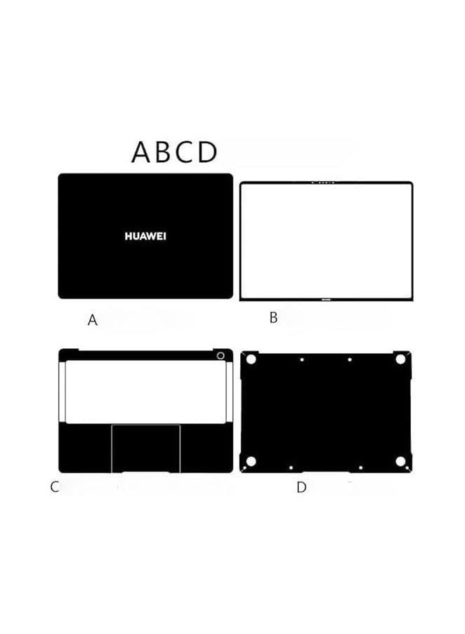 عام غلاف ديكال للحاسوب المحمول متوافق مع هواوي ميتبوك إكس برو 2024 بحجم 14.2 بوصة، لصقة مضادة للتآكل وغشاء ثلاثي الجوانب للدفتر المحمول. - Image 2