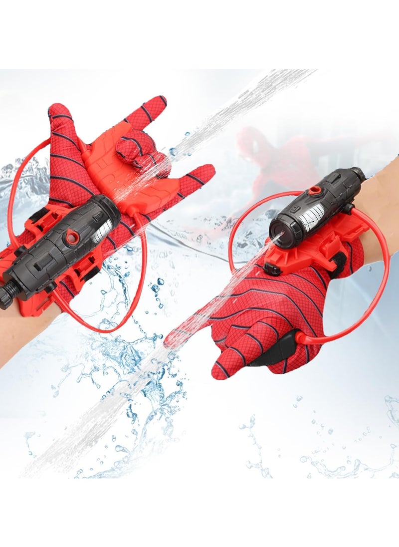Chillspace 2 Pcs Water Guns Toy for Kids, Superhero Squirt Guns with Glove Summer Party Swimming Pool Beach Outdoor Water Fighting Toys for Kids  - Image 2