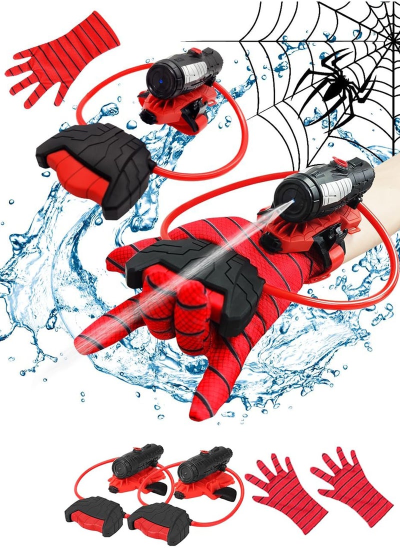 Chillspace 2 Pcs Water Guns Toy for Kids, Superhero Squirt Guns with Glove Summer Party Swimming Pool Beach Outdoor Water Fighting Toys for Kids  - Image 1
