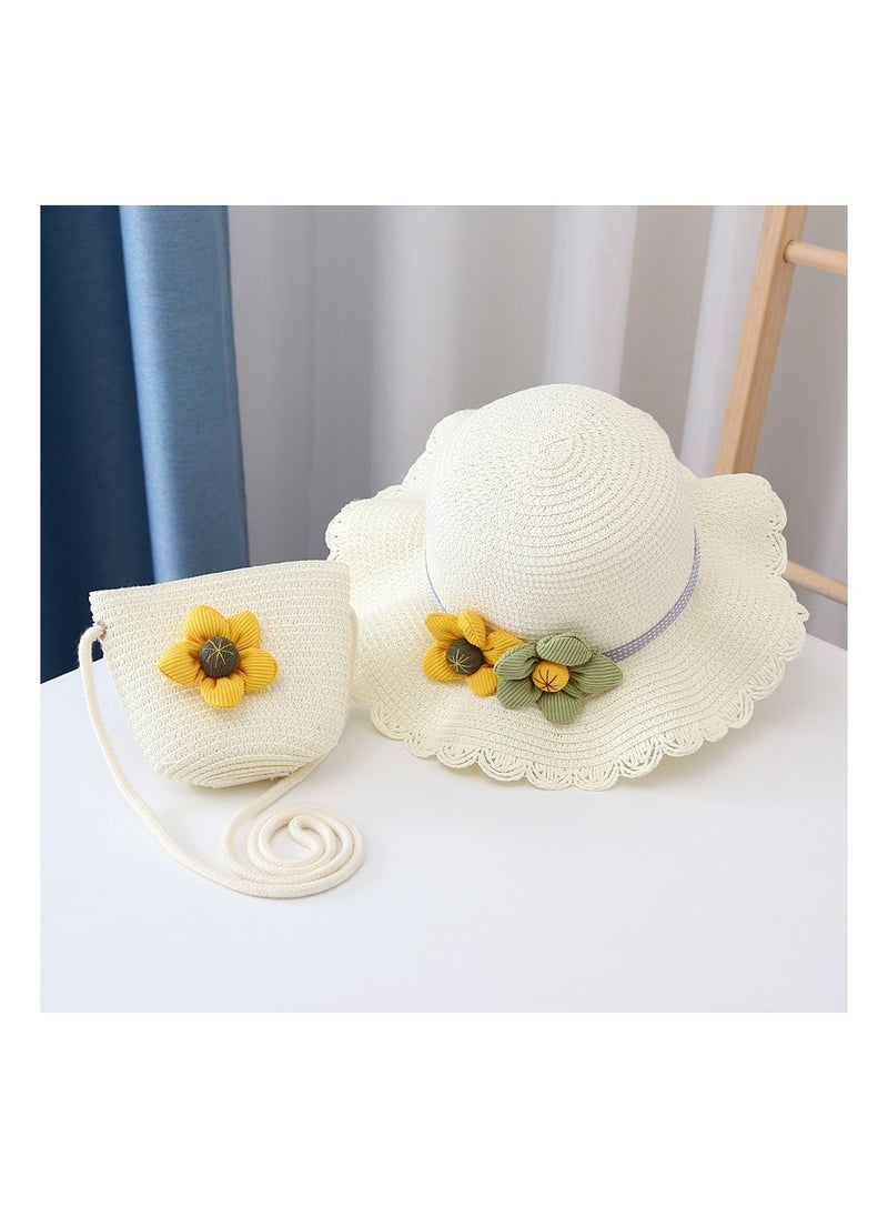 KUYING New Children's Sunshade Hat Set 