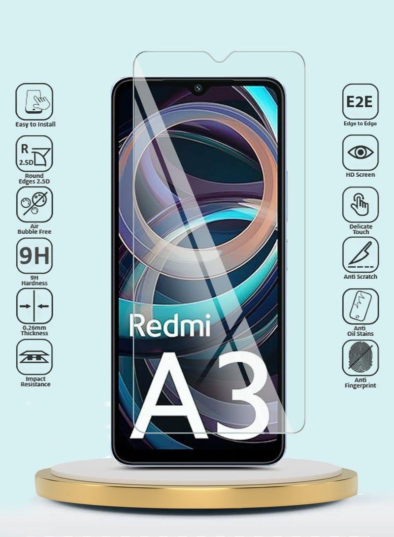 جيماكس واقي شاشة من الزجاج المقوى بحواف منحنية من سلسلة بريميوم 9H 2.5D لهاتف Infinix Hot 60i شفاف - Image 2