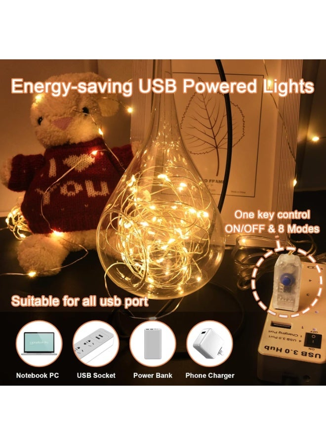 5M LED String Lights with 50 LEDs - USB Decorative Fairy Lights for Ramadan, Eid, Bedroom, Garden & Party Decor - Image 2