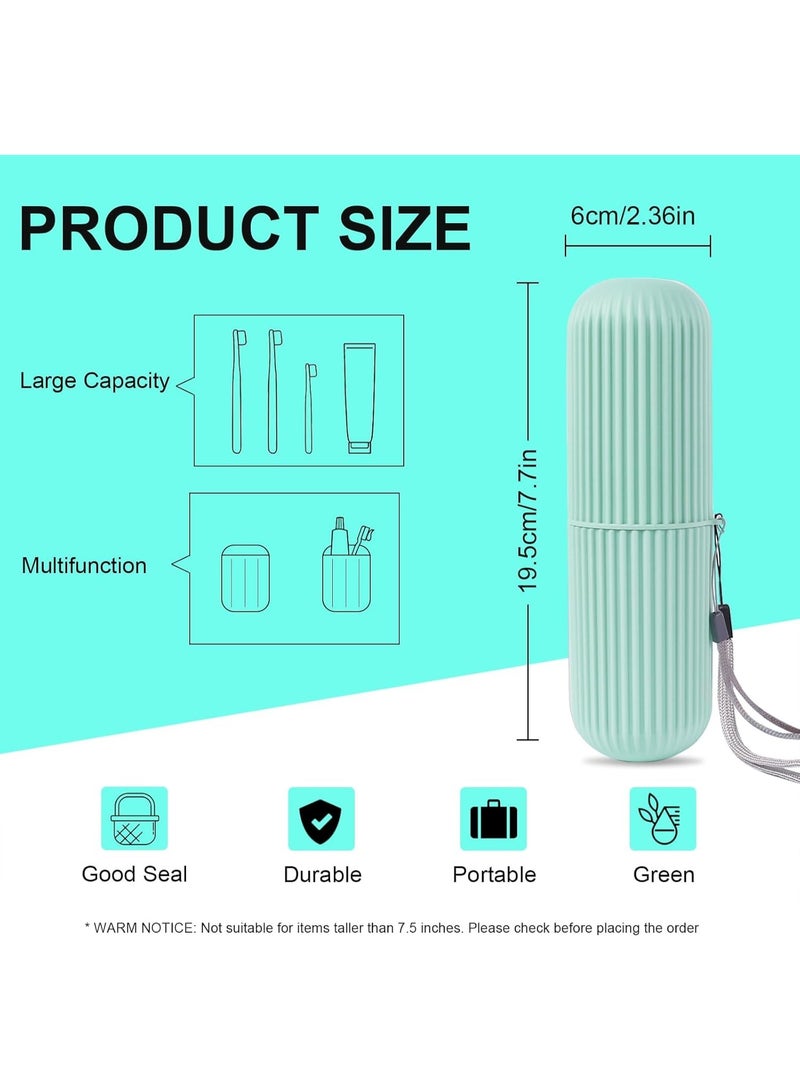 3Pcs Travel Toothbrush Holder - Portable Case Container for Toothbrush & Toothpaste, Ideal for Travel & Camping  - Image 2