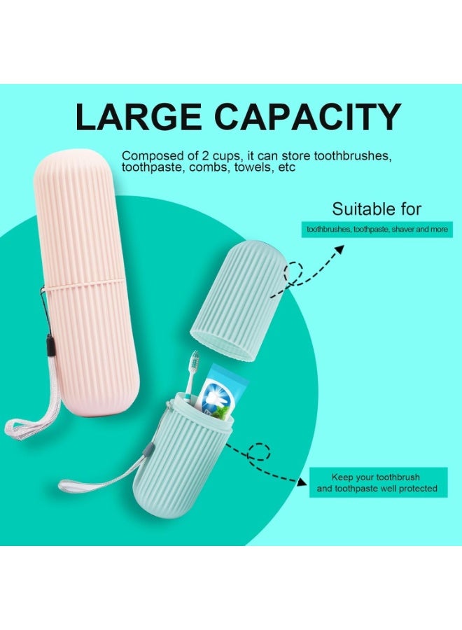 3Pcs Travel Toothbrush Holder - Portable Case Container for Toothbrush & Toothpaste, Ideal for Travel & Camping  - Image 4