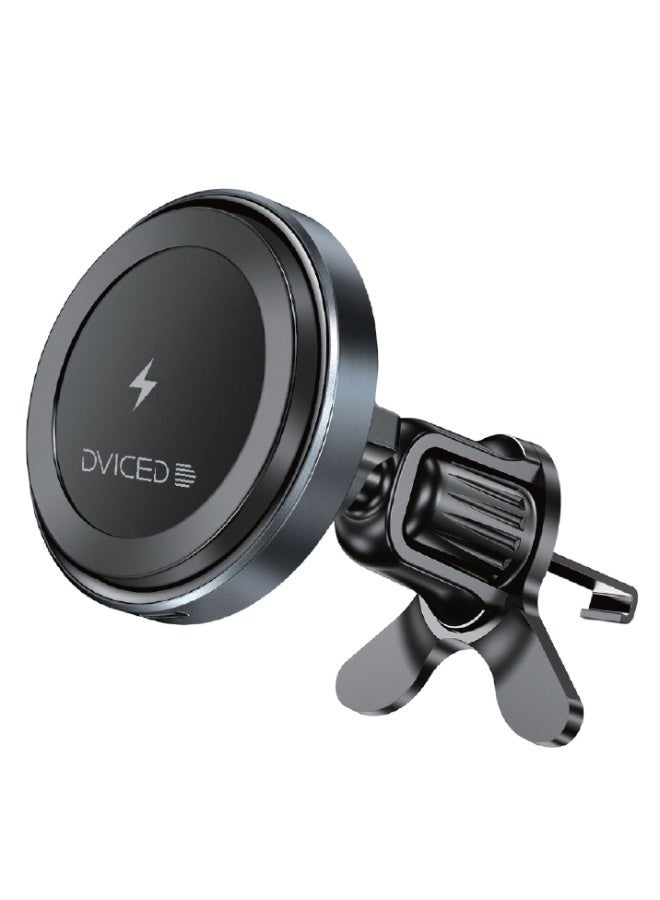 DVICED Magsafe wireless car mount charger 15W - Black - Image 1