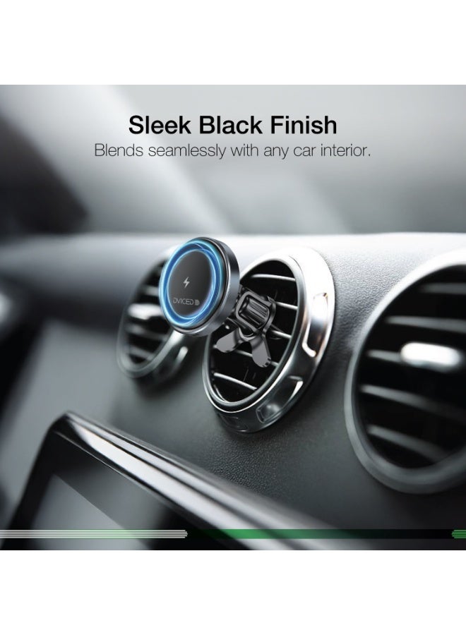 DVICED Magsafe wireless car mount charger 15W - Black - Image 5